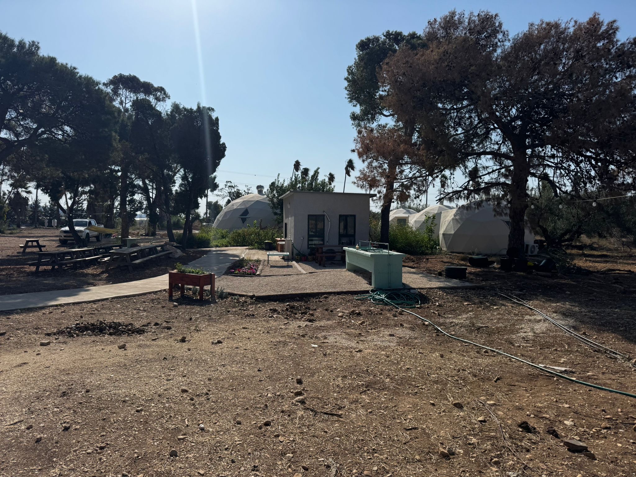 Kfar Sarah grounds near the Sea of Galilee